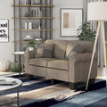 Divanetto imbottito Nele in lino contemporaneo di Furniture of America