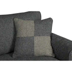 Divanetto imbottito Nele in lino contemporaneo di Furniture of America