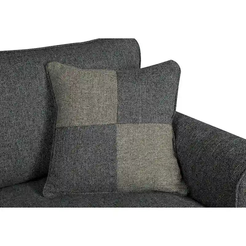 Divanetto imbottito Nele in lino contemporaneo di Furniture of America