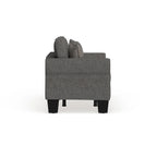 Divanetto imbottito Nele in lino contemporaneo di Furniture of America