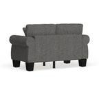 Divanetto imbottito Nele in lino contemporaneo di Furniture of America