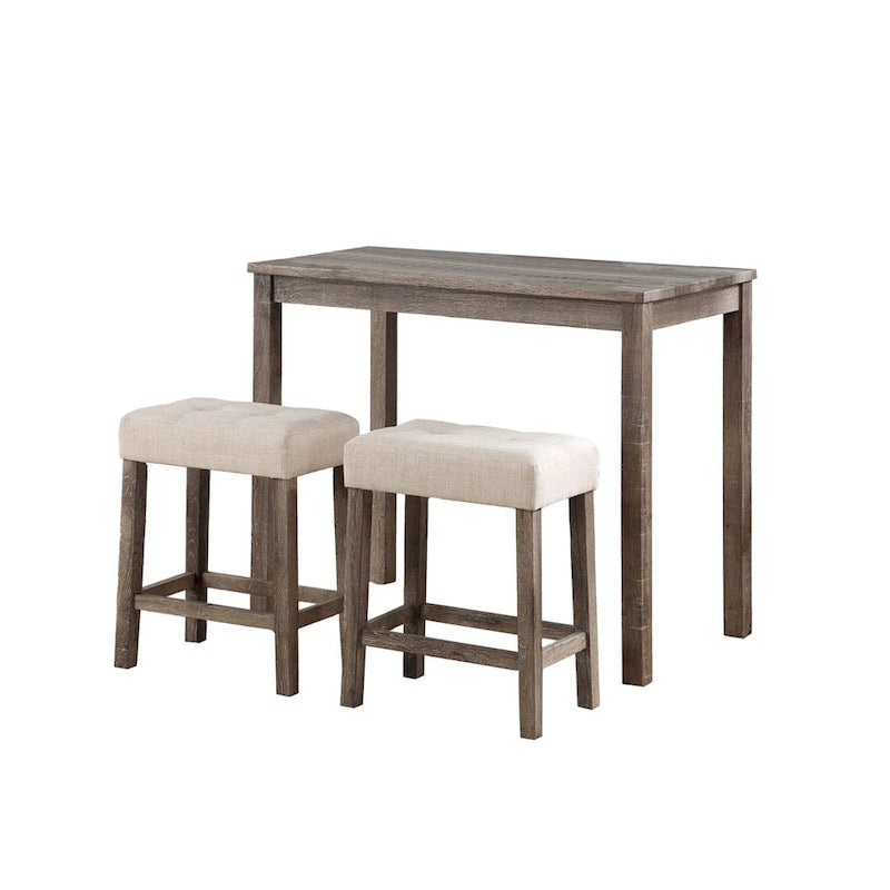 Ensemble de table à hauteur de comptoir 3 pièces