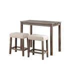 Ensemble de table à hauteur de comptoir 3 pièces