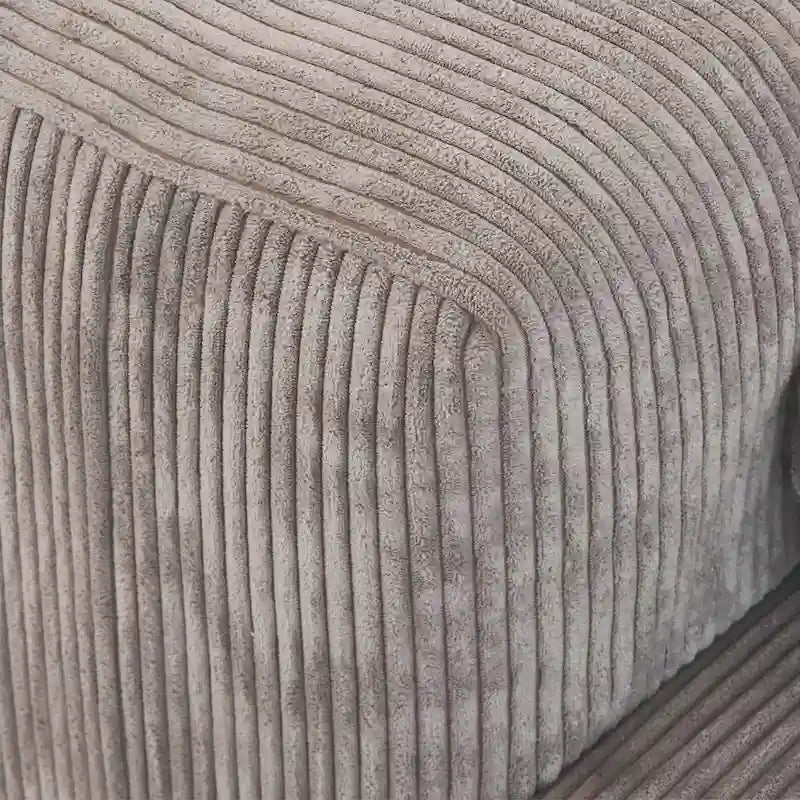 Divano componibile con 4 cuscini, moderno e lussuoso divano modulare componibile con chaise longue e pouf