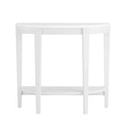 DH BASIC Tavolo Consolle Mezzaluna Decorativo a 1 Ripiano Marrone Contemporaneo di Denhour