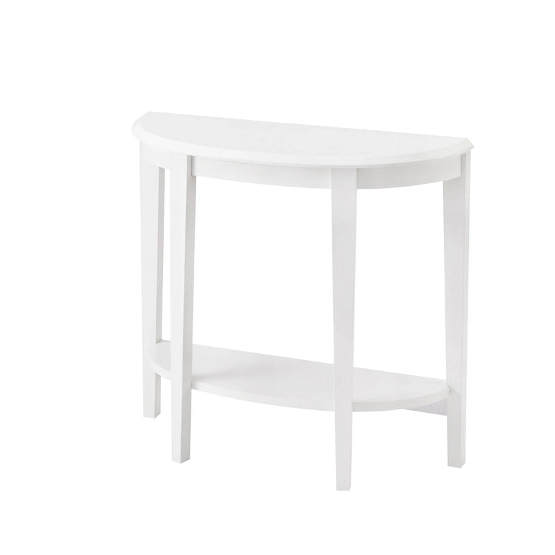 DH BASIC Tavolo Consolle Mezzaluna Decorativo a 1 Ripiano Marrone Contemporaneo di Denhour