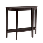 DH BASIC Tavolo Consolle Mezzaluna Decorativo a 1 Ripiano Marrone Contemporaneo di Denhour