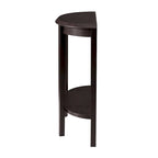 DH BASIC Tavolo Consolle Mezzaluna Decorativo a 1 Ripiano Marrone Contemporaneo di Denhour