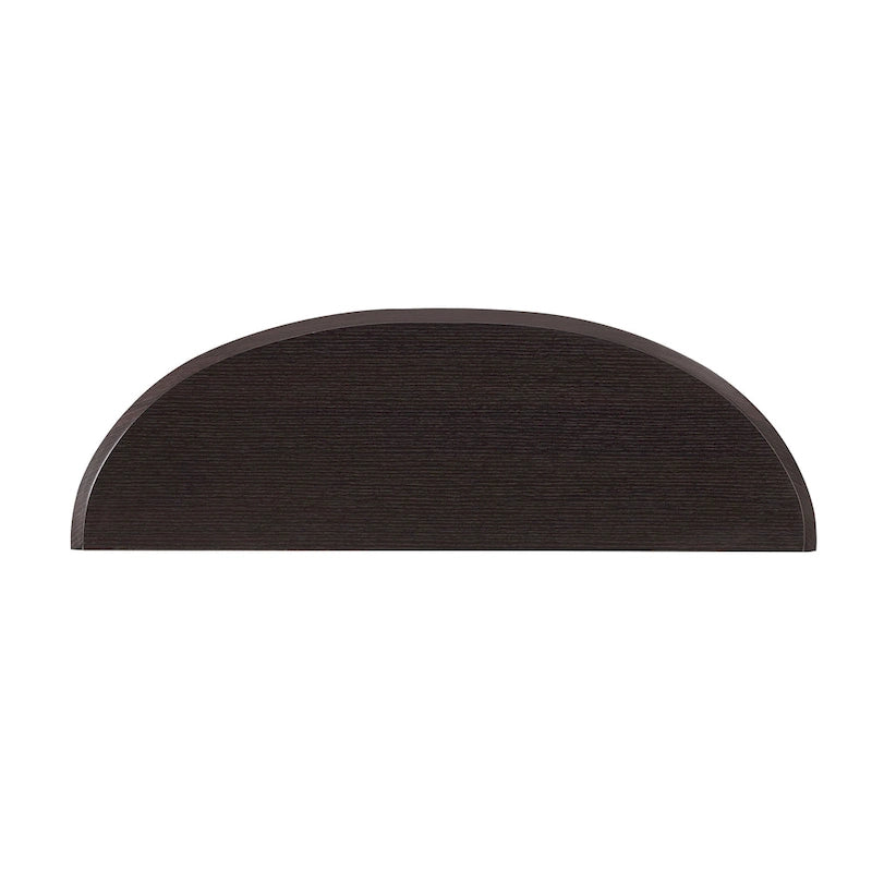 DH BASIC Tavolo Consolle Mezzaluna Decorativo a 1 Ripiano Marrone Contemporaneo di Denhour