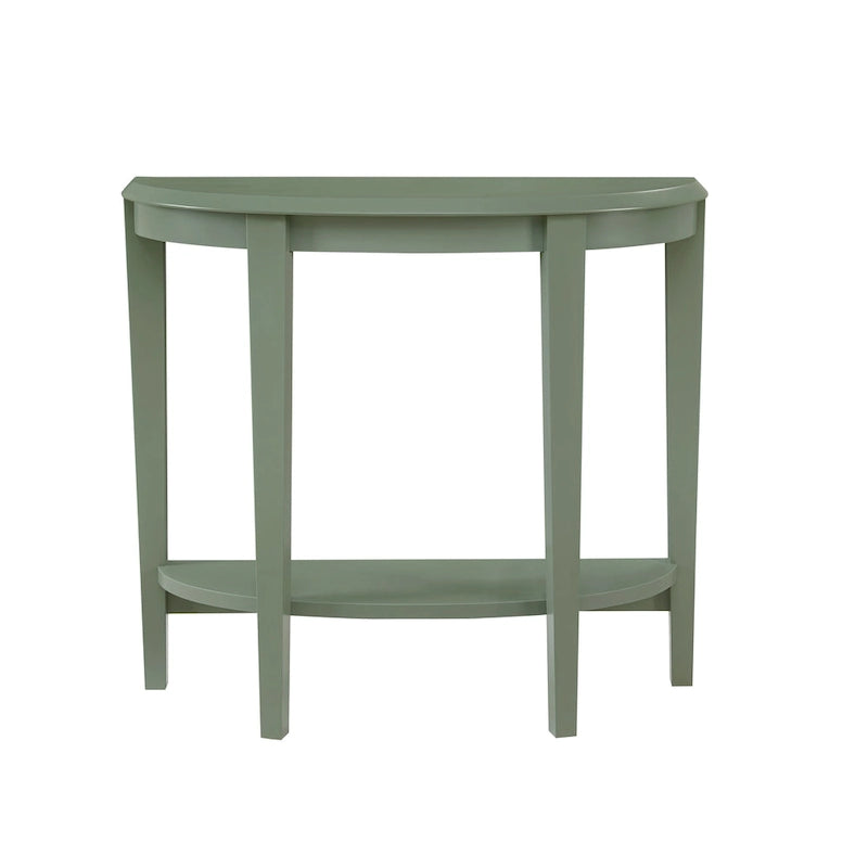 DH BASIC Tavolo Consolle Mezzaluna Decorativo a 1 Ripiano Marrone Contemporaneo di Denhour
