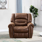 Poltrona reclinabile elettrica in pelle traspirante con porta USB per soggiorno e home theater