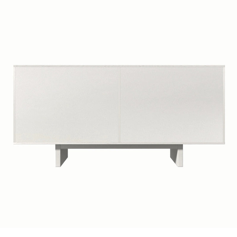 Bahut de buffet à 4 portes en bois de style milieu du siècle Clihome