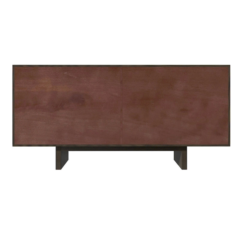 Bahut de buffet à 4 portes en bois de style milieu du siècle Clihome