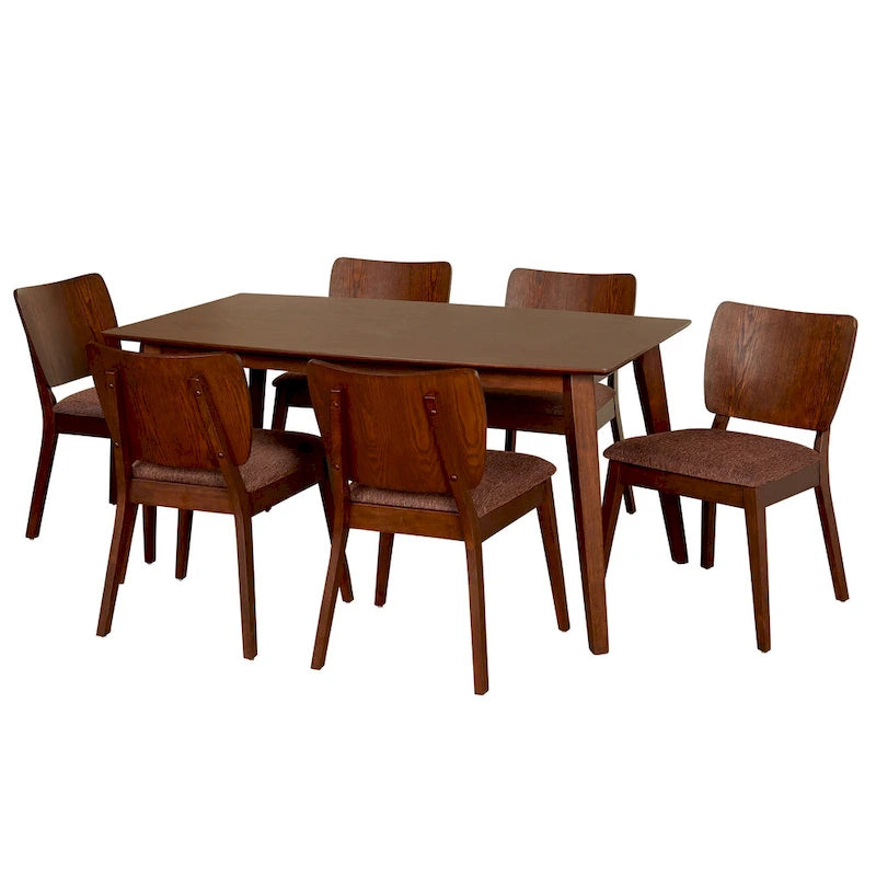 Set da pranzo 7 pezzi Simple Living Bernard Mid-Century