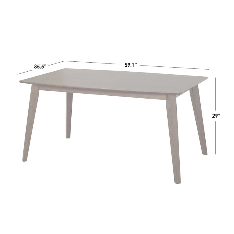 Set da pranzo 7 pezzi Simple Living Bernard Mid-Century