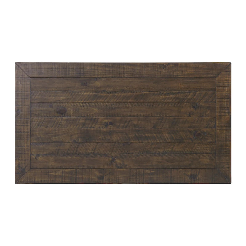 The Gray Barn Downington Table Basse à 2 Tiroirs en Bois Massif