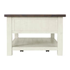The Gray Barn Downington Table Basse à 2 Tiroirs en Bois Massif