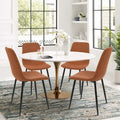 Chaises de salle à manger modernes en tissu (lot de 4) - 34x18x18
