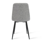 Chaises de salle à manger modernes en tissu (lot de 4) - 34x18x18