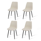 Chaises de salle à manger modernes en tissu (lot de 4) - 34x18x18