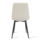 Chaises de salle à manger modernes en tissu (lot de 4) - 34x18x18