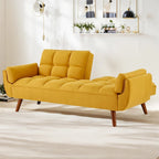 Divano letto futon da 191,5 cm (75,39 pollici), divano letto imbottito convertibile con schienale trapuntato sdoppiato reclinabile