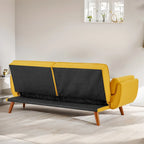 Divano letto futon da 191,5 cm (75,39 pollici), divano letto imbottito convertibile con schienale trapuntato sdoppiato reclinabile