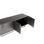 Mobile Porta TV Adela Moderno da 60 pollici con Base in Metallo e 4 Ante