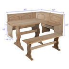 Set da pranzo Simple Living Knox Nook 3 pezzi