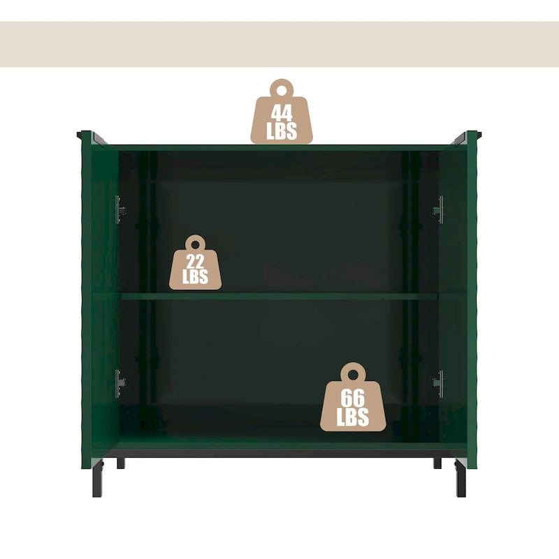 Clihome Buffet Commode de Rangement Moderne Brillant