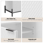 Clihome Buffet Commode de Rangement Moderne Brillant