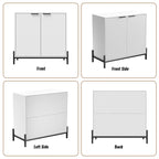 Clihome Buffet Commode de Rangement Moderne Brillant