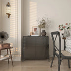 Clihome Buffet Commode de Rangement Moderne Brillant