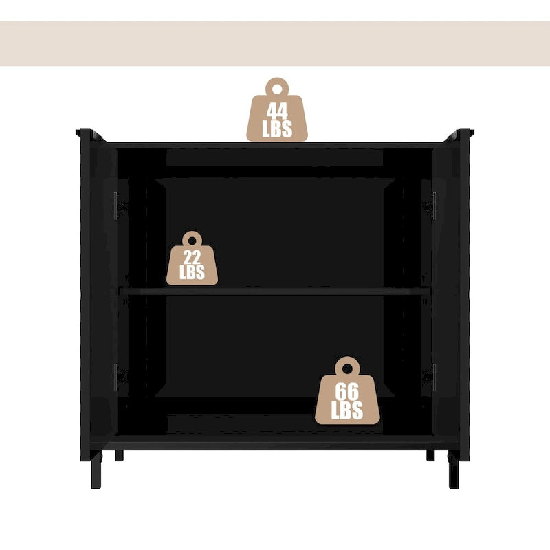 Clihome Buffet Commode de Rangement Moderne Brillant