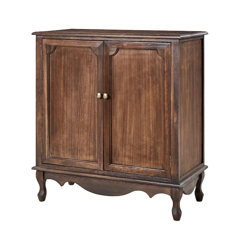Pallantium 34Tall-2 Mobiletto d'Appoggio in Stile Rustico con 2 Ante di HULALA HOME