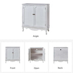 Pallantium 34Tall-2 Mobiletto d'Appoggio in Stile Rustico con 2 Ante di HULALA HOME