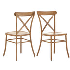 Chaises de salle à manger en métal Pompey (Lot de 2) par iNSPIRE Q Classic
