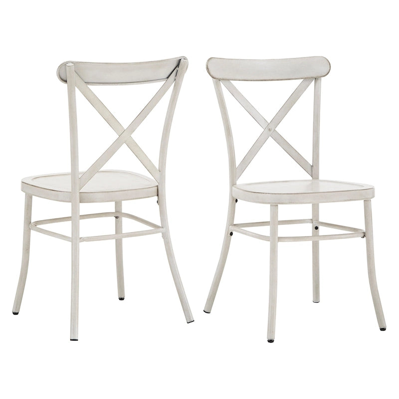 Chaises de salle à manger en métal Pompey (Lot de 2) par iNSPIRE Q Classic