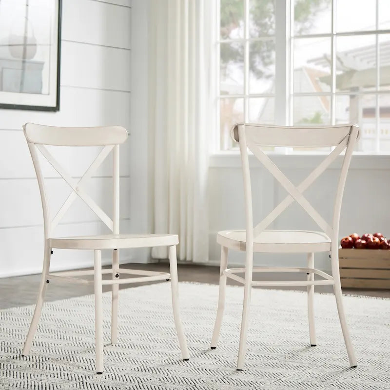 Chaises de salle à manger en métal Pompey (Lot de 2) par iNSPIRE Q Classic