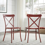 Chaises de salle à manger en métal Pompey (Lot de 2) par iNSPIRE Q Classic