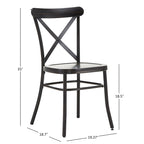 Chaises de salle à manger en métal Pompey (Lot de 2) par iNSPIRE Q Classic