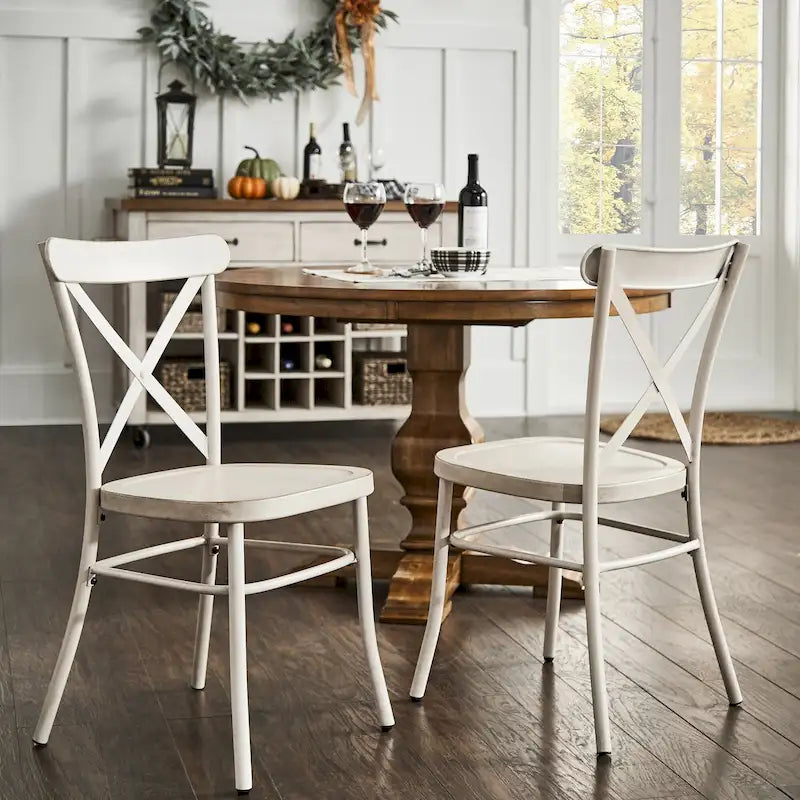 Chaises de salle à manger en métal Pompey (Lot de 2) par iNSPIRE Q Classic