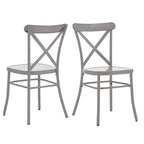 Chaises de salle à manger en métal Pompey (Lot de 2) par iNSPIRE Q Classic