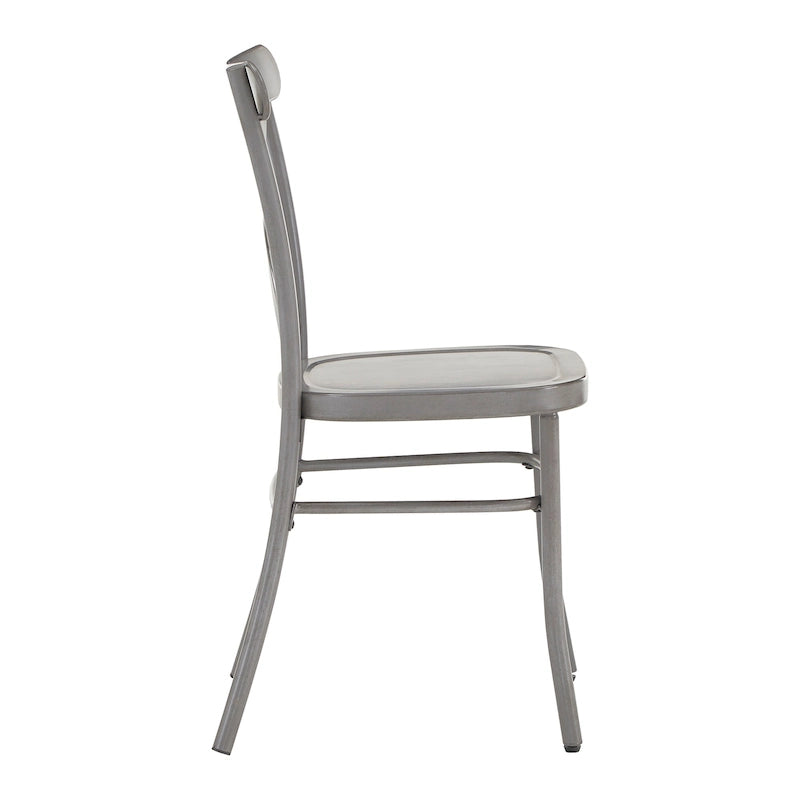 Chaises de salle à manger en métal Pompey (Lot de 2) par iNSPIRE Q Classic