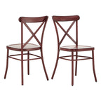 Chaises de salle à manger en métal Pompey (Lot de 2) par iNSPIRE Q Classic