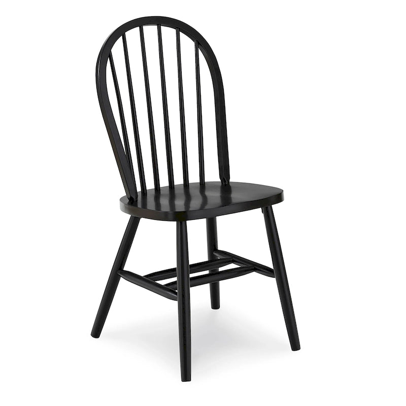 Chaise de salle à manger à dossier fuseau Windsor en bois massif International Concepts