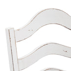 Set da 6 pezzi con tavolo con gambe Magnolia Manor Antico Bianco Effetto Legno Invecchiato