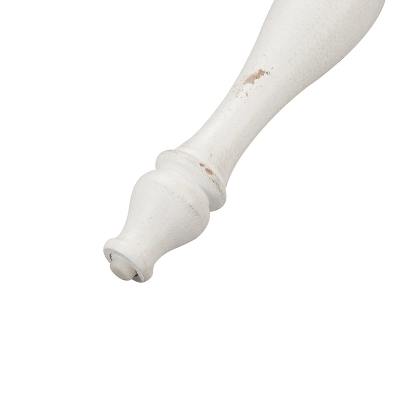 Set da 6 pezzi con tavolo con gambe Magnolia Manor Antico Bianco Effetto Legno Invecchiato