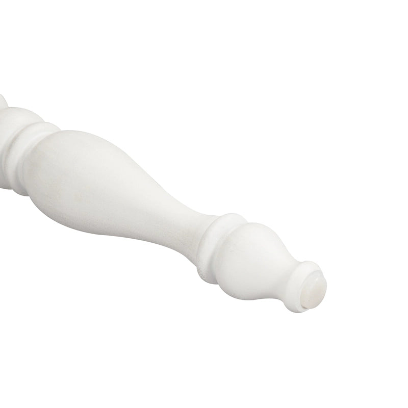 Set da 6 pezzi con tavolo con gambe Magnolia Manor Antico Bianco Effetto Legno Invecchiato
