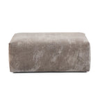Canapé modulable 180 Leathaire avec pouf et revêtement en tissu Leathaire